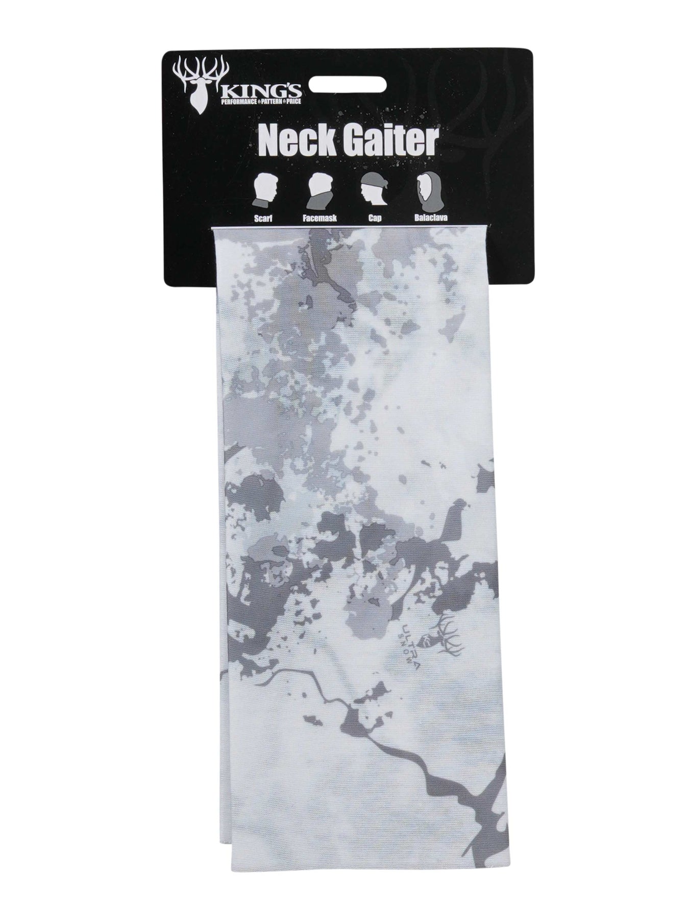 Head and Neck Gaiter in KC Ultra Snow | King's Camo