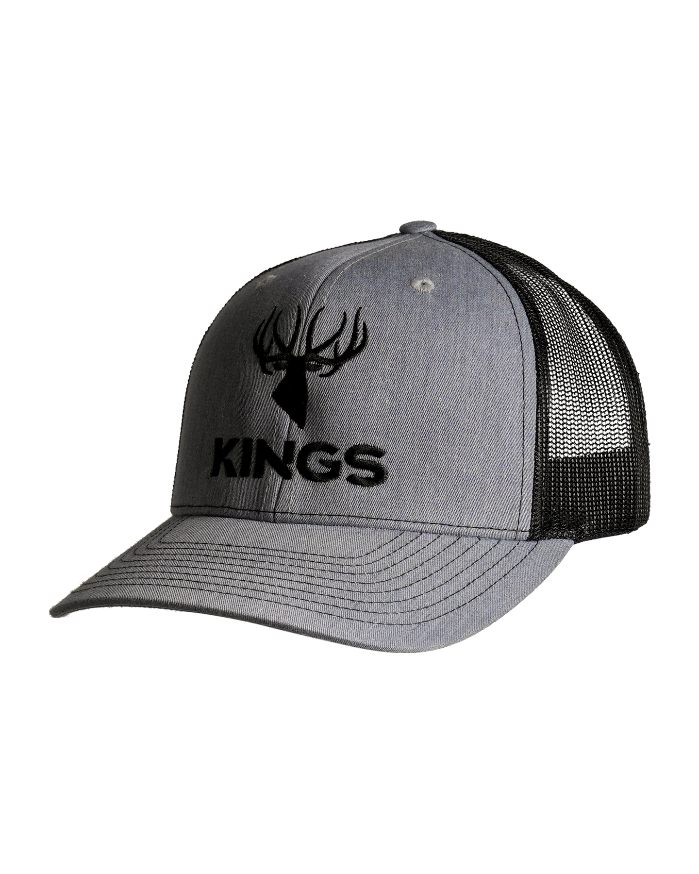 112 Embroidered Logo Hat (Heather Grey/Black)