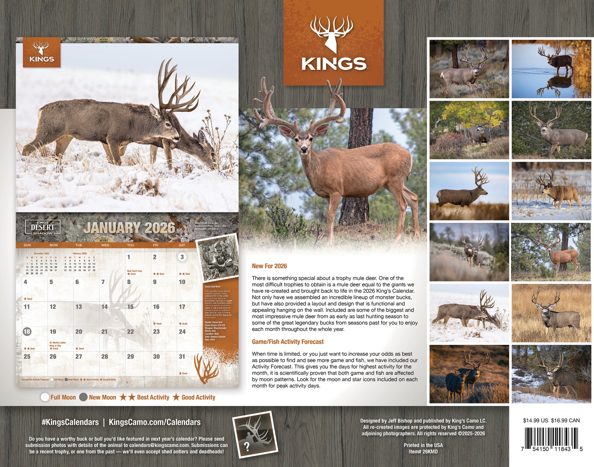 2026 Kings Mule Deer Calendar