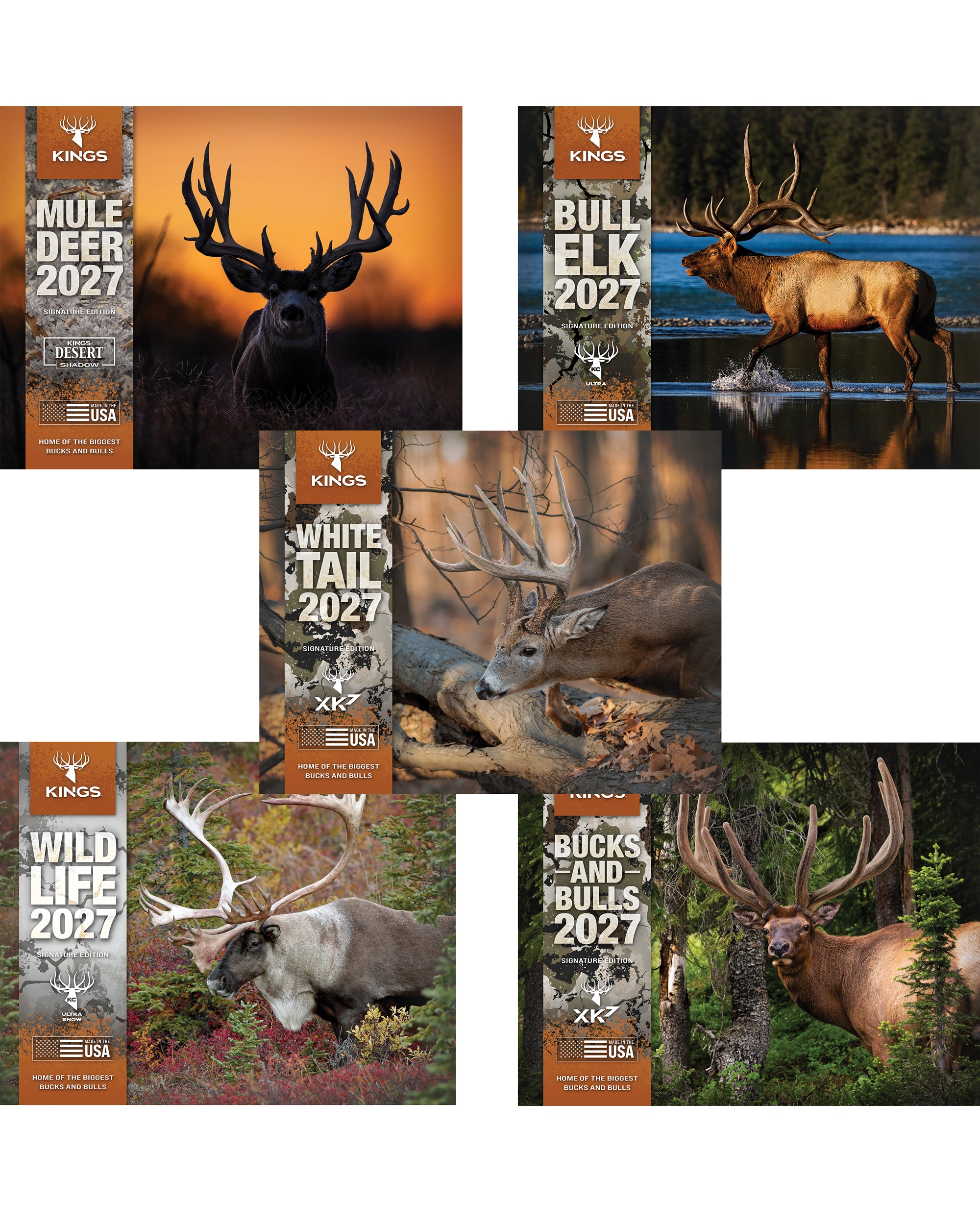 Kings Calendars 2027 Kings Calendar 5-Pack Bundle