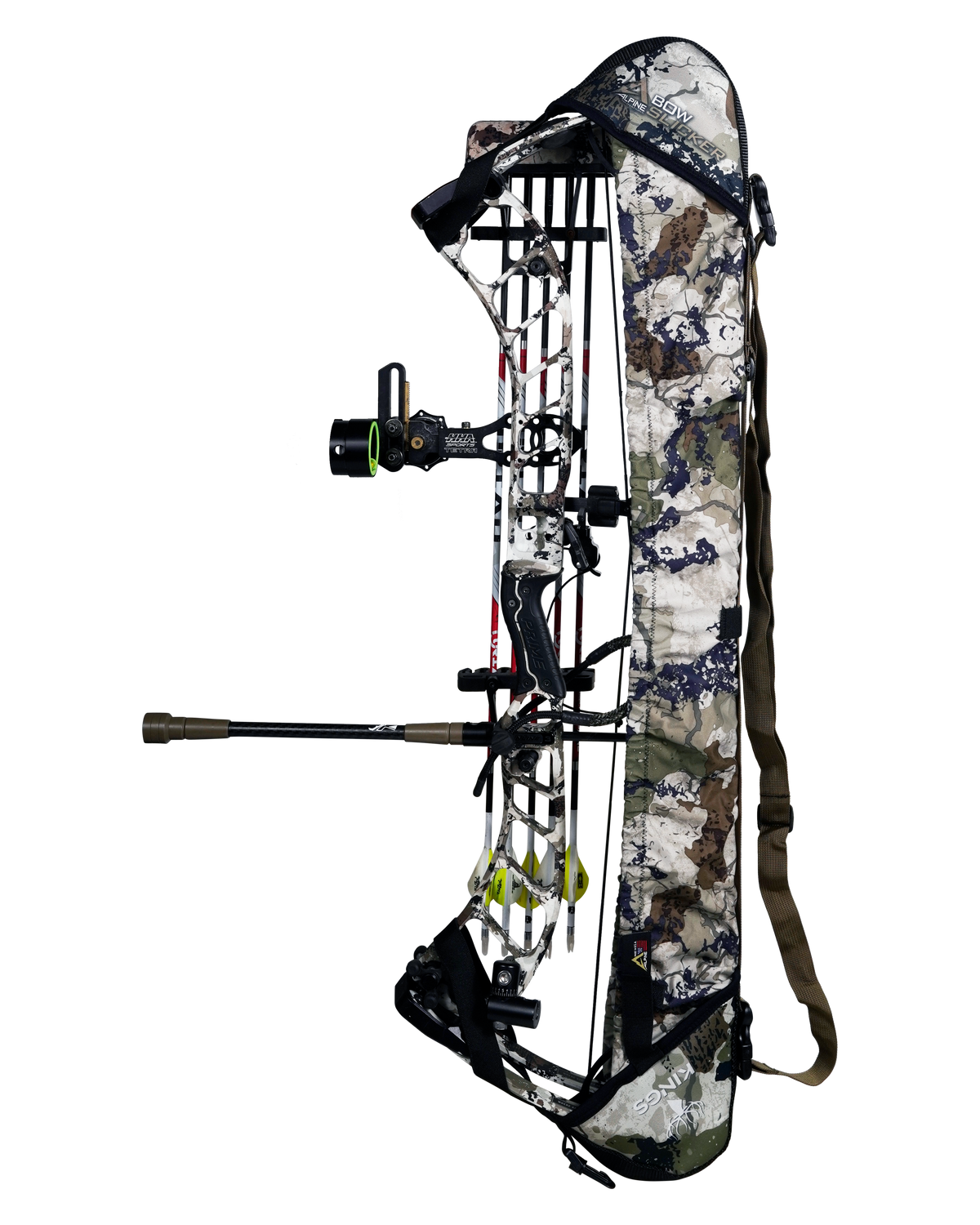 Copri Mirino Per Tiro Con L'Arco Alpine Innovations SightSlicker - Colore Stealth Shadow