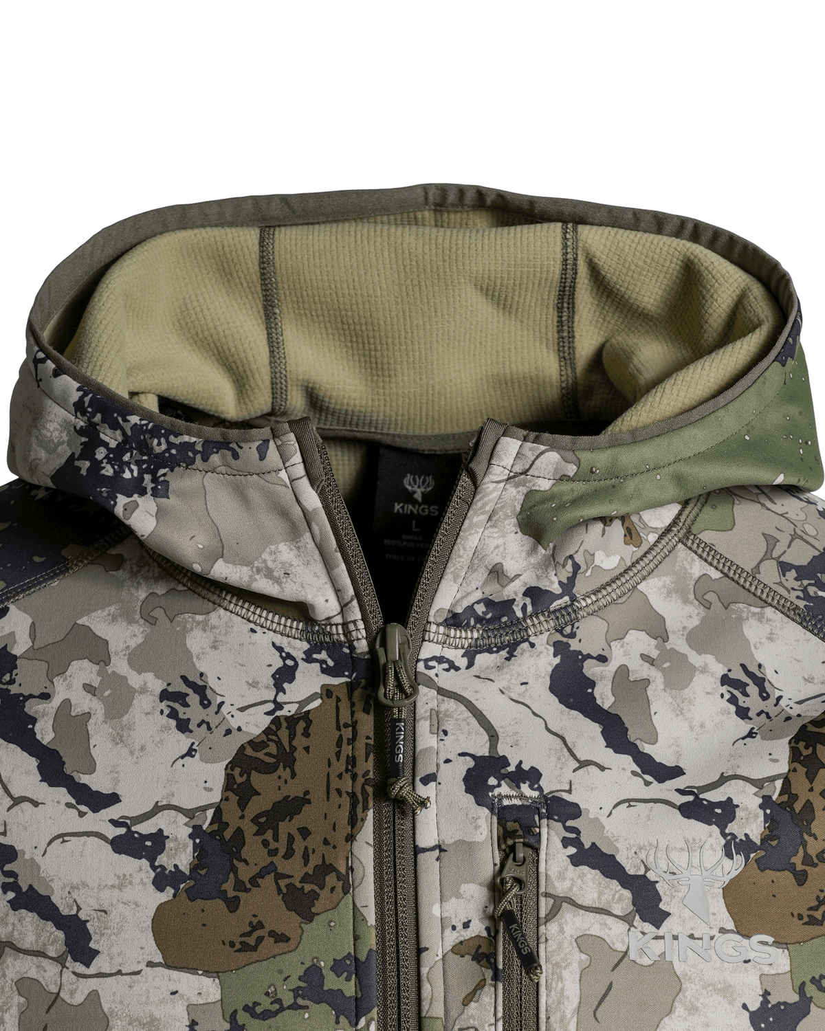 HIDE AND SEEK Camo Zip Hooded Jacket HIDE AND SEEK Camo Zip Hooded Jacket