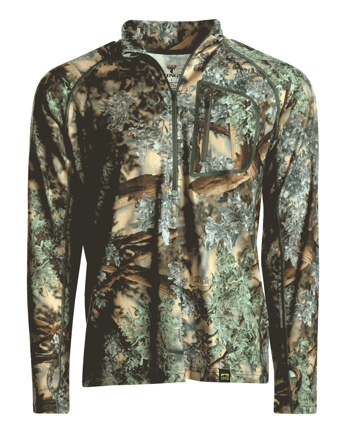 XKG Foundation 260 Merino 1/4 Zip | King's Camo – Kings Camo