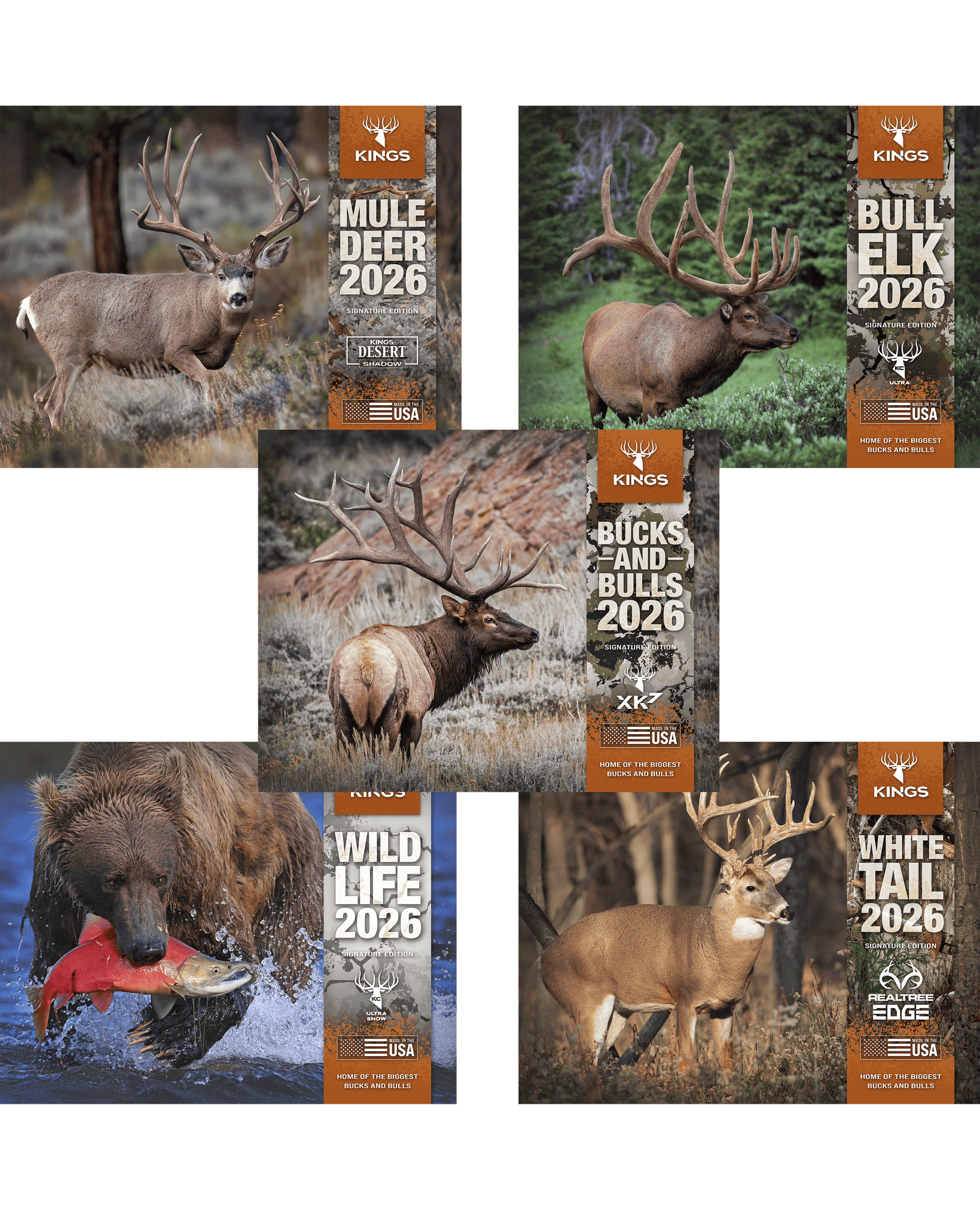 2026 Kings Calendar 5-Pack Bundle