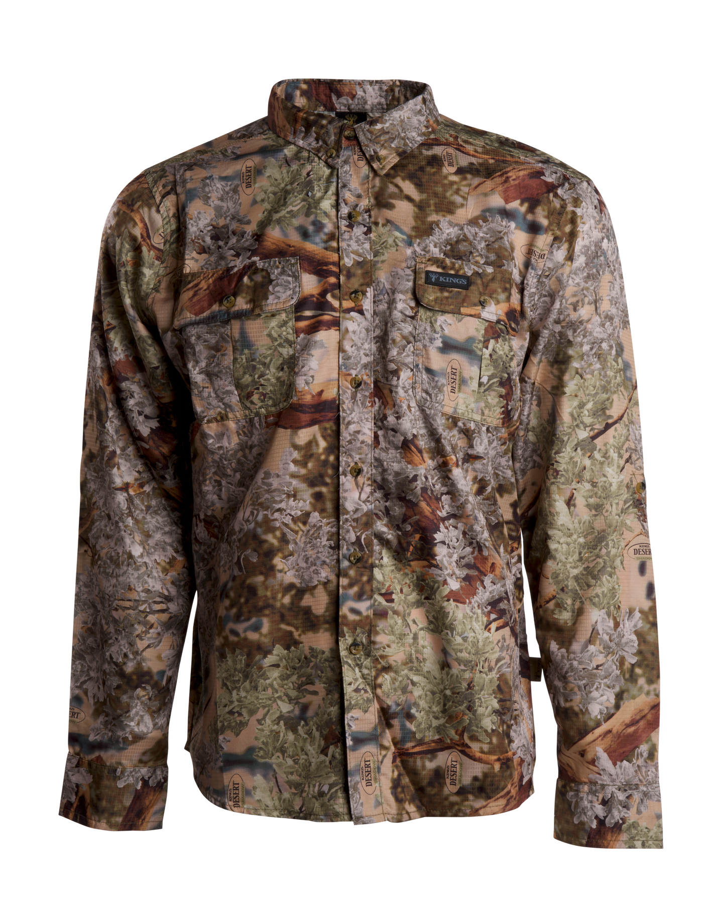 King's Camo Hunter Safari Long Sleeve Shirt Desert Shadow / M