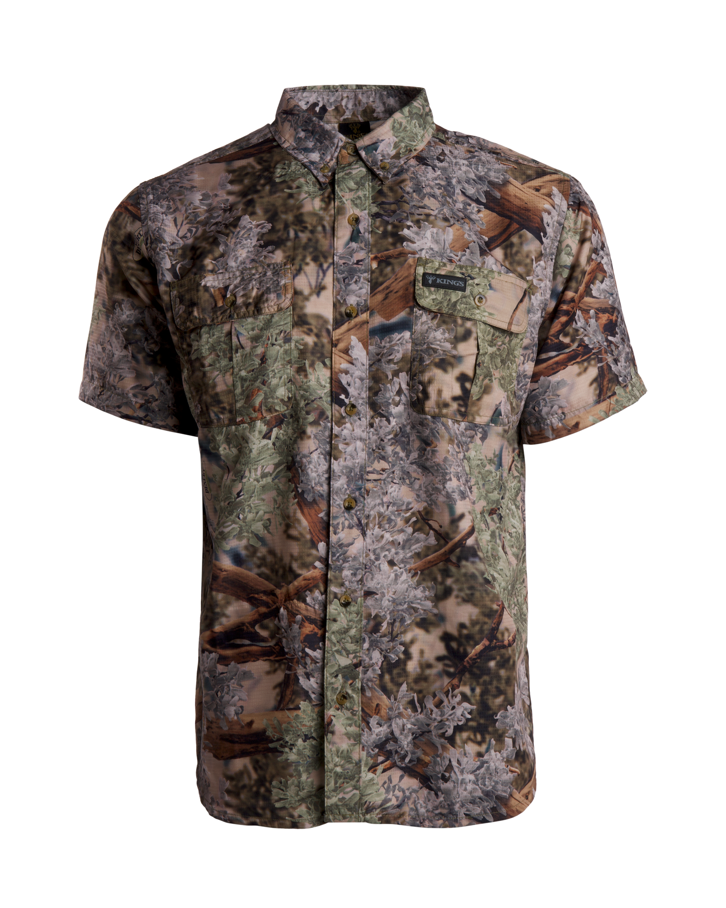 King's Camo Hunter Safari Short Sleeve Shirt | Size 2XL