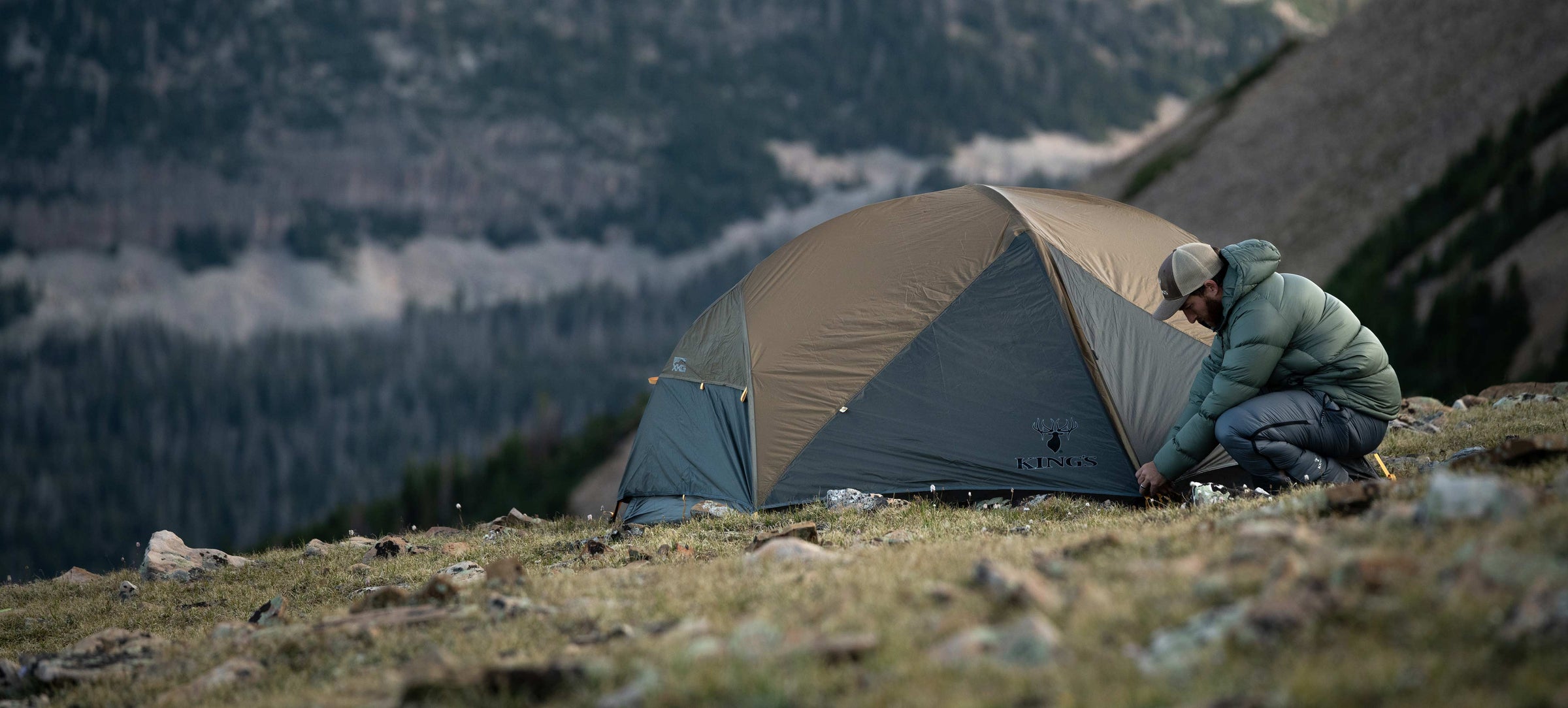 camo camping tent XKG Summit 2P Tent